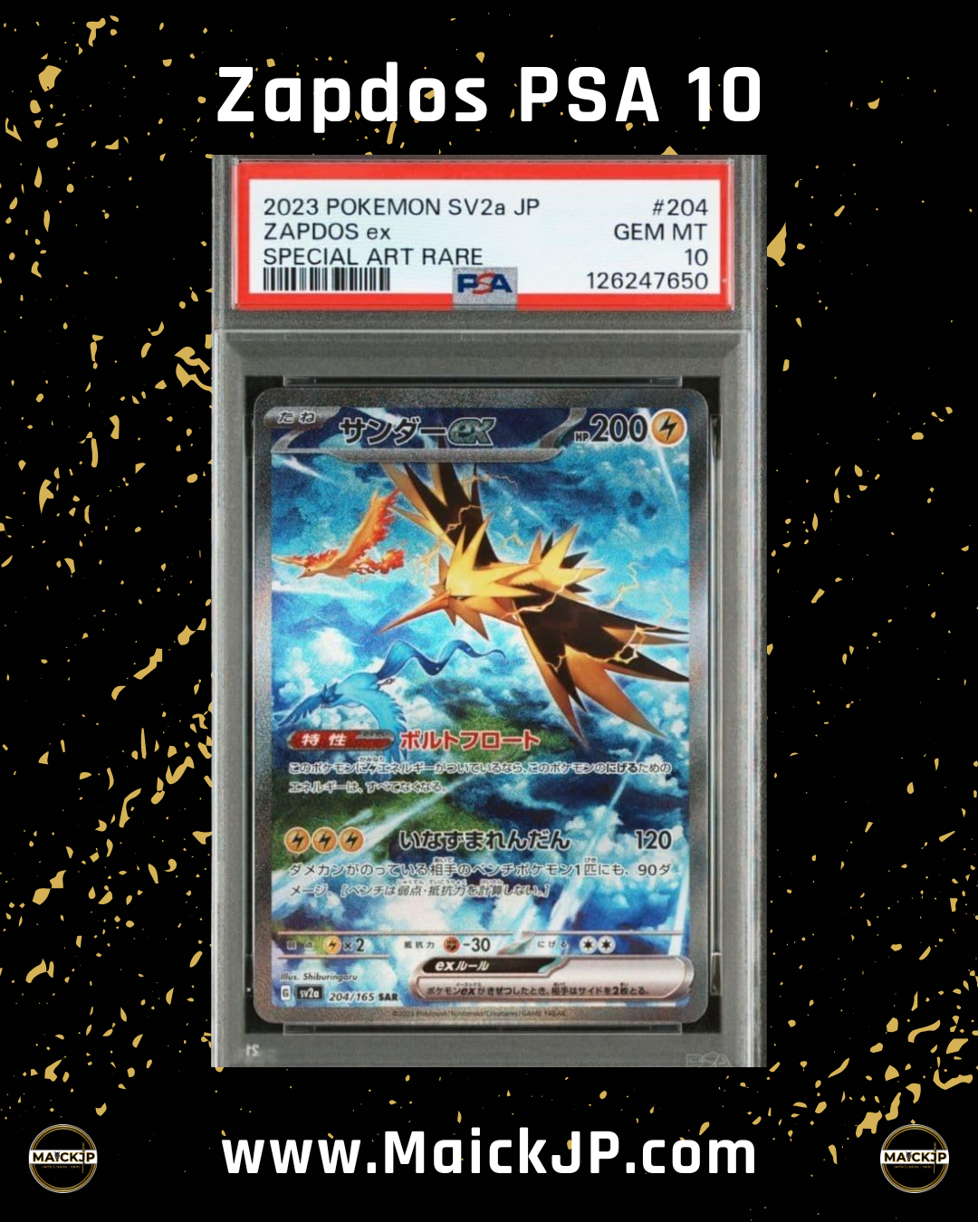 Zapdos PSA 10