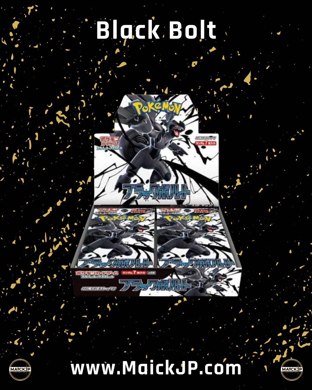Pokémon Black Bolt JP Booster Box – Caja de Sobres Oficial Japonés