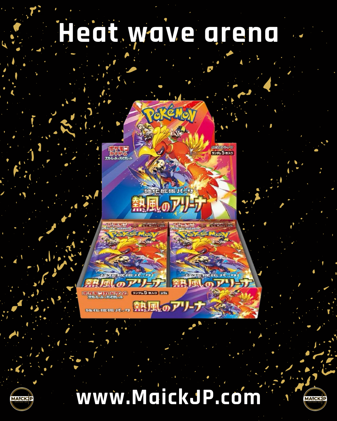 Pokémon Heat Wave Arena JP Booster Box – Caja de Sobres Oficial Japonés