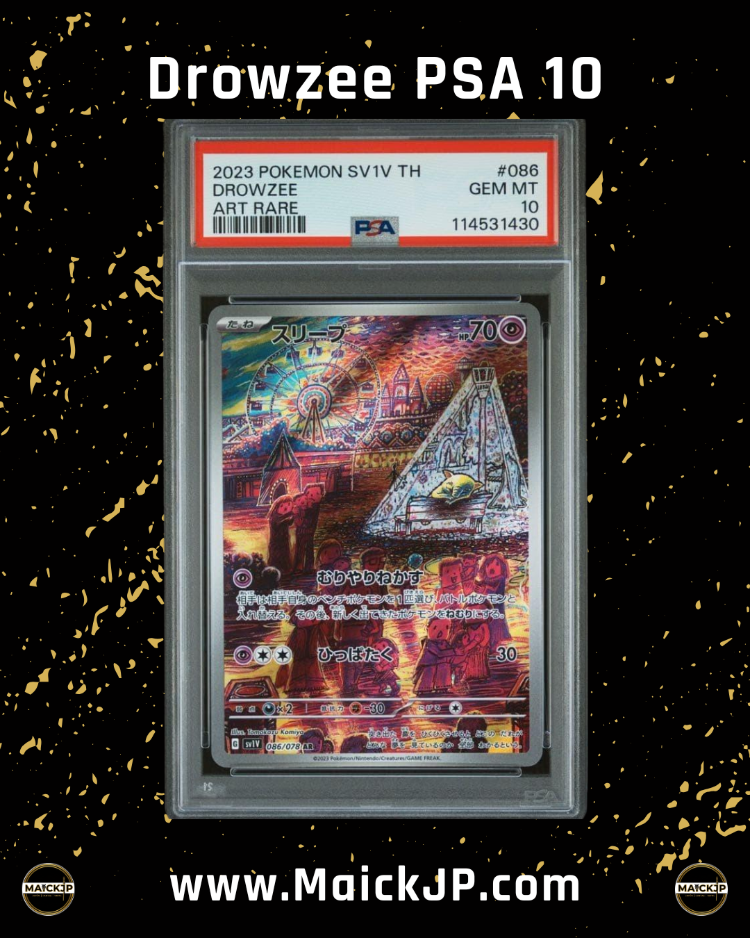 Drowzee PSA 10
