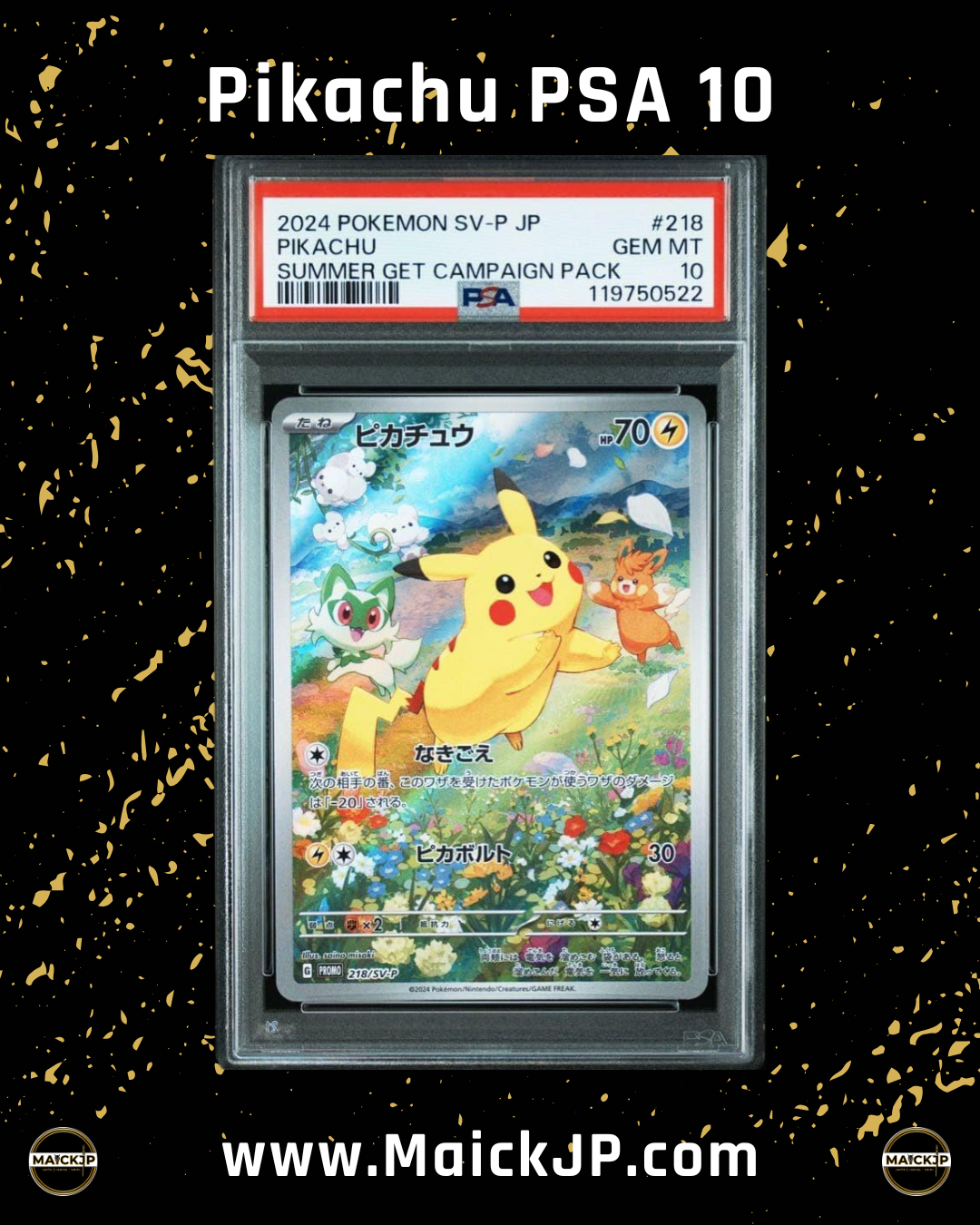 Pikachu Summer PSA 10