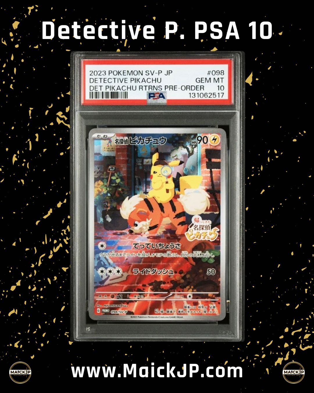 Detective Pikachu PSA 10