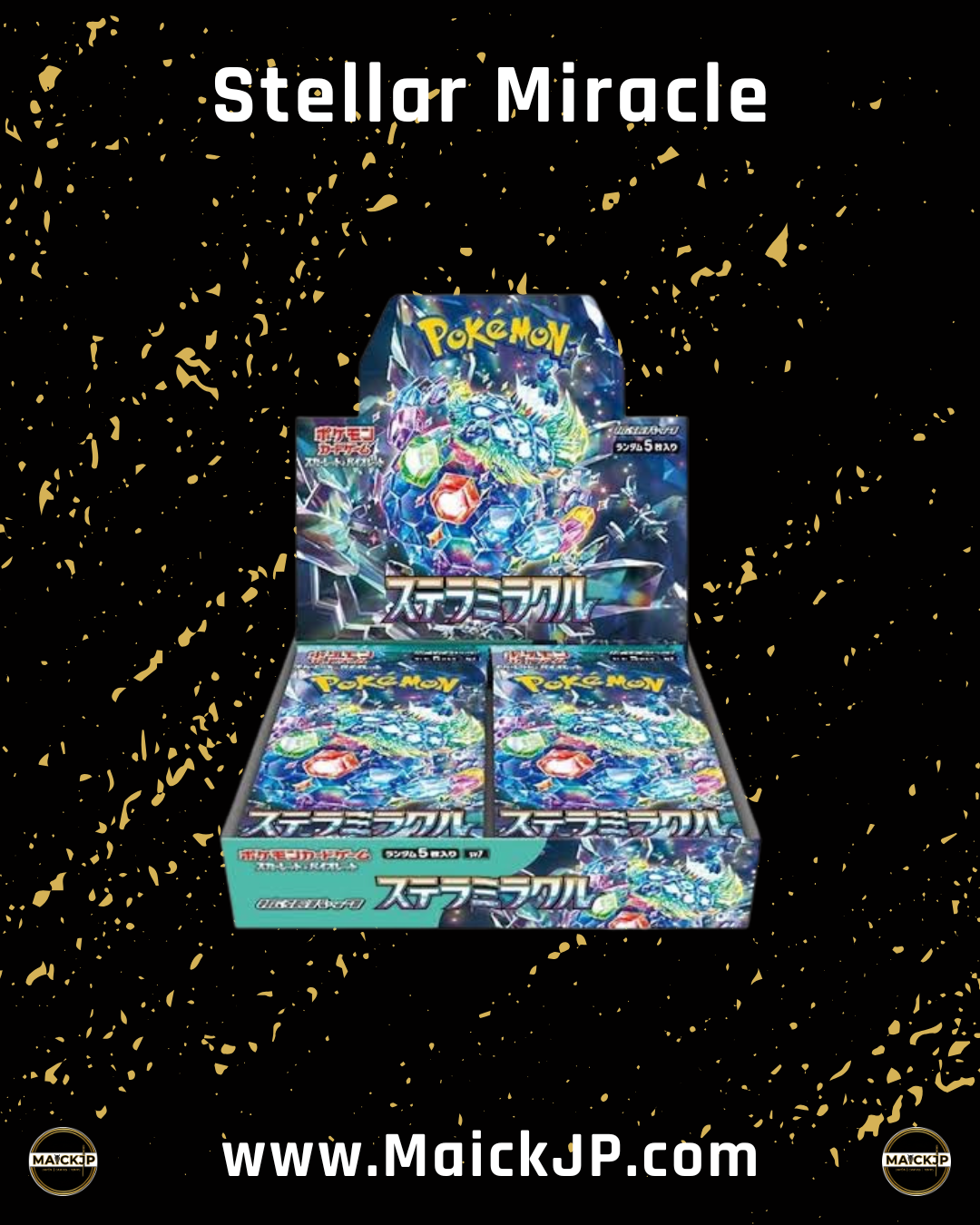 Pokémon Stellar Miracle JP Booster Box – Caja de Sobres Oficial Japonés
