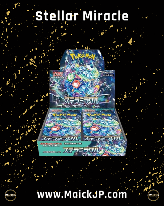 Pokémon Stellar Miracle JP Booster Box – Caja de Sobres Oficial Japonés