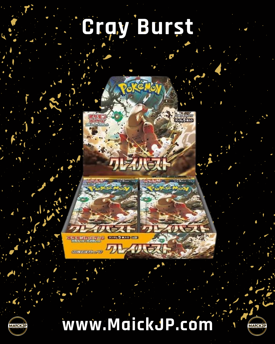 Pokémon Cray Burst JP Booster Box – Caja de Sobres Oficial Japonés