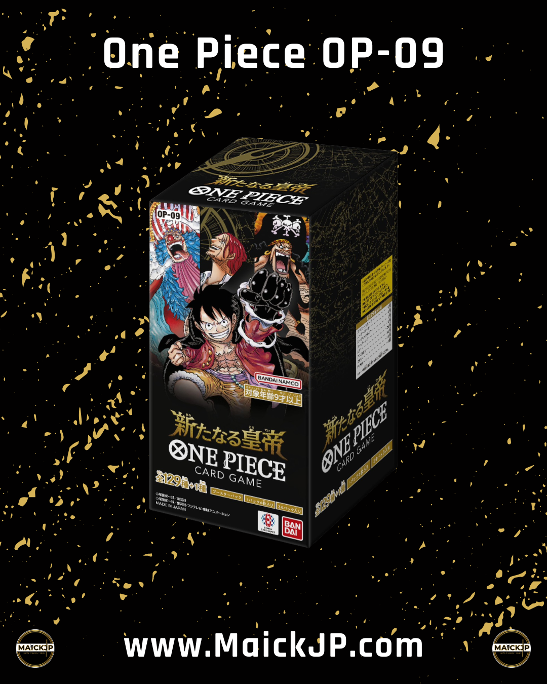 One Piece OP-09 Booster Box JP – Caja de Sobres Oficial Japonés