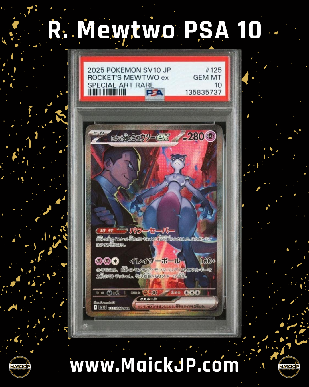 Rocket´s Mewtwo PSA 10