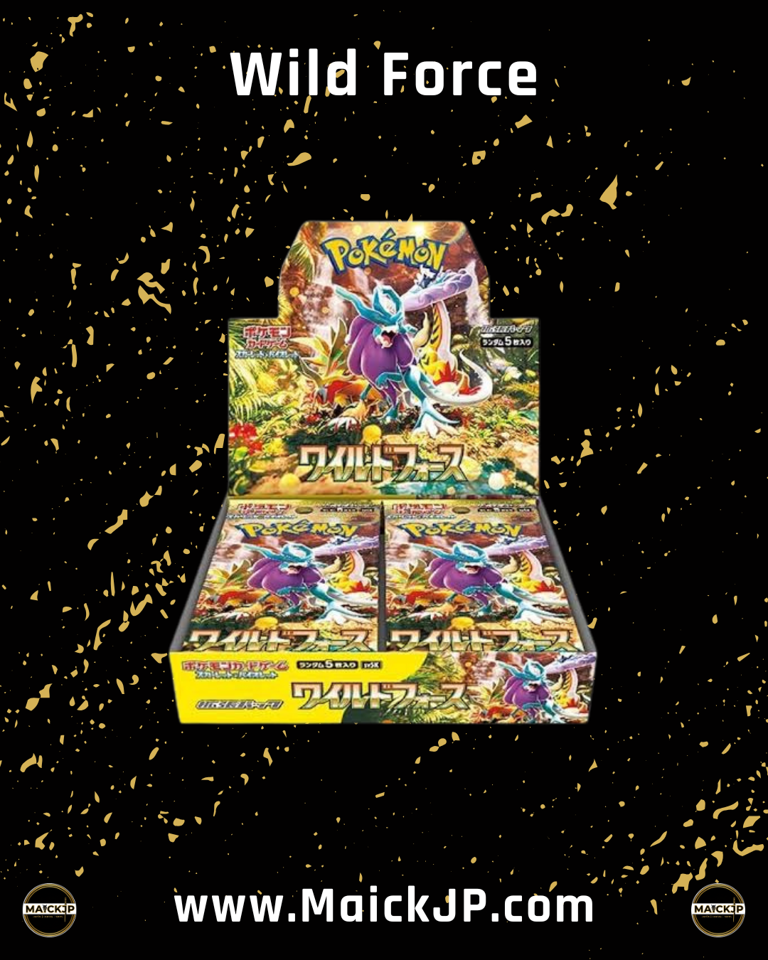 Pokémon Wild Force JP Booster Box – Caja de Sobres Oficial Japonés