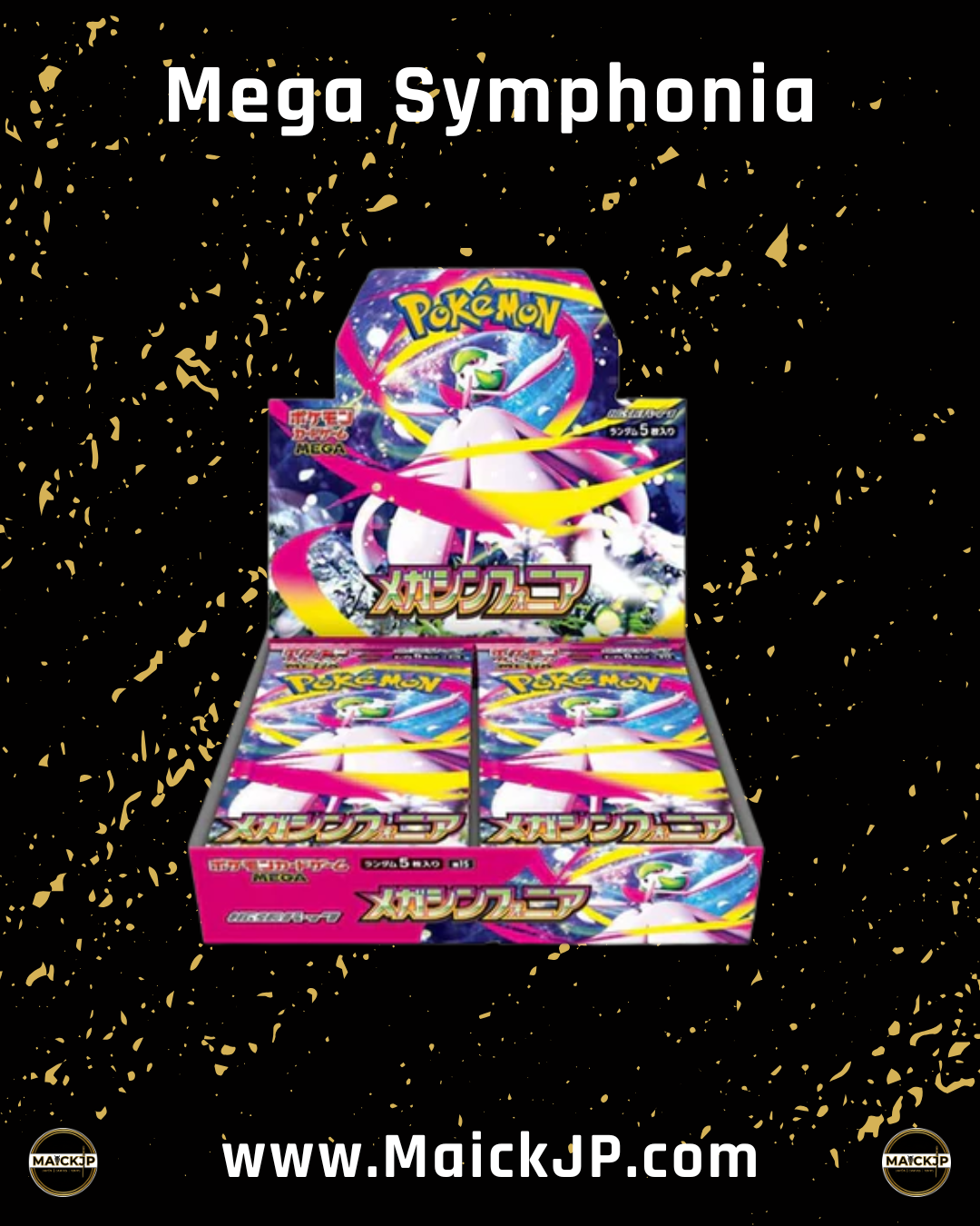 Pokémon Mega Symphonia JP Booster Box – Caja de Sobres Oficial Japonés