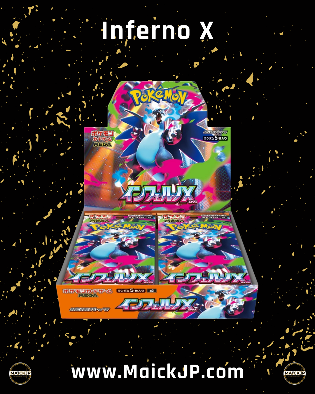 Pokémon Inferno X JP Booster Box – Caja de Sobres Oficial Japonés