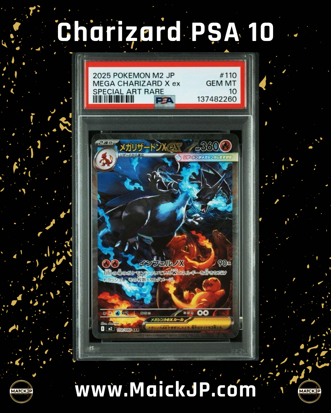 Charizard x PSA 10