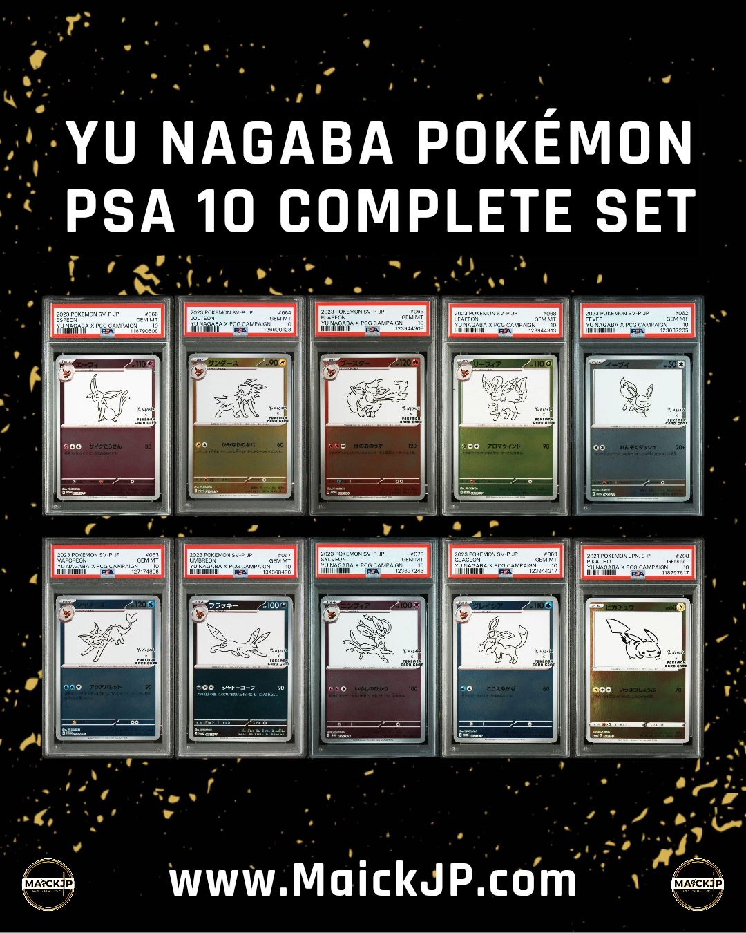 Pack set completo Yu nagaba PSA 10